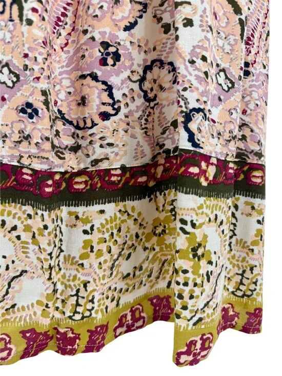 NWT Free People Floral Flowy Maxi Dress | Boho Coastal Cowgirl Tumblr Whimsigoth - Picture 9 of 16